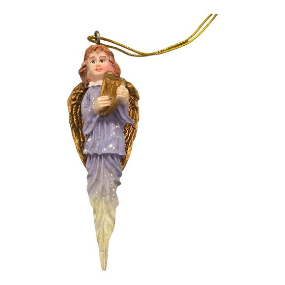 Set Of 12 Commodore Angel Icicle Ornaments 3.5" Vtg Christmas Decorations - Picture 5 of 13